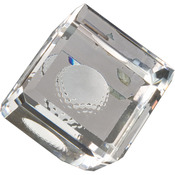 CRY048XL - 3" x 3" Crystal Cube