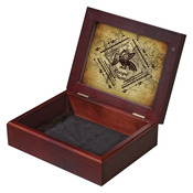 UN5690  2-Sided Mahogany Box with Insert