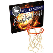 BBP10  10 inches x 7 7/8 inches Sublimatable Basketball Plaque with Metal Hoop