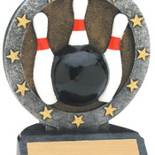 R611  4-1/2" All Star Resin Bowling Trophy
