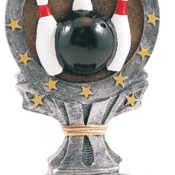 R661   6-1/4" All Start Resin Bowling Trophy