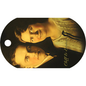 UN5588 - 1.15" x 2" White Sublimatable Unisub Aluminum 1-Sided ID Tag