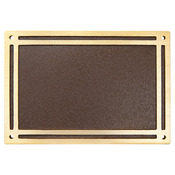 CAS486 - 8" x 6" Bronze/Brown Cast Aluminum Sign with 4 Mounting Screws