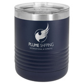 LTM7111 - Polar Camel Ringneck 10 oz. Navy Blue Vacuum Insulated Tumbler with Clear Lid