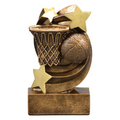 55805GS- STAR SWIRL RESIN, BASKETBALL - 5 1/4"