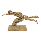 50612-G SPORT RESIN, GOLD, SWIMMING MALE - 5 1/2"