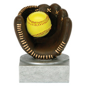 60025GS COLOR TEK RESIN, SOFTBALL - 4"