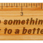 GFT052  6" Bamboo Ruler 