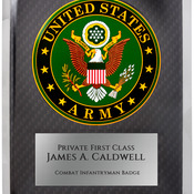 HER201 - 10 1/2" x 13" Army Hero Plaque