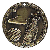 XR-228G - XR MEDAL, GOLF, GOLD - 2"