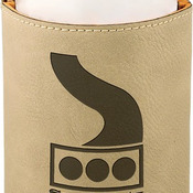 GFT191 Light Brown Leatherette Beverage Holder
