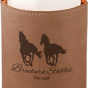 GFT192 Dark Brown Leatherette Beverage Holder