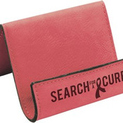 GFT404 Pink Leatherette Holder/Easel