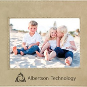 LLF157 5" x 7" Light Brown Leatherette Frame