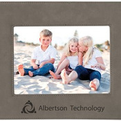 LLF557 5" x 7" Gray Leatherette Frame