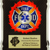 HER102  Firefighter/Medical/EMT HERO Plaque