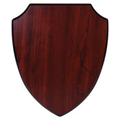 PSH10   7 1/4" x 8 3/4" Rosewood Piano Finish Shield Plaque