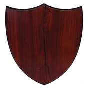 PSH11   8 1/8" x 9 3/4" Rosewood Piano Finish Shield Plaque