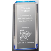 PAC15BU   4 3/4" x 9 1/2" Blue Premier Acrylic