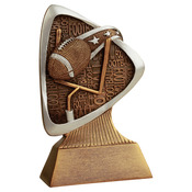 TRD105 5-1/2" Triad Resin Football Trophy