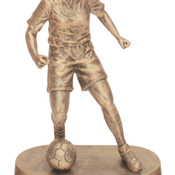 JDS14   7-3/4" Female Soccer Resin Trophy
