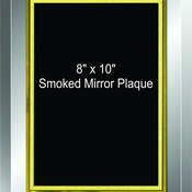 3502 8" x 10" Smoked Mirror Beveled Glass Plaque 