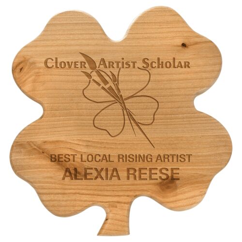 ACP040 - 9 3/4" x 10 1/4" Alder Clover Plaque Thumbnail