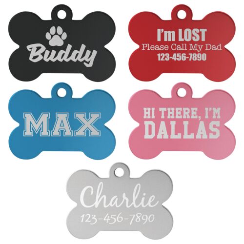 JDS 1 1/2" x 1" Laserable Anodized Aluminum Bone Pet Tag *Please Specify Color Preference With Sales Associate 1 1/2" x 1" Laserable Anodized Aluminum Bone Pet Tag *Please Specify Color Preference With Sales Associate Thumbnail