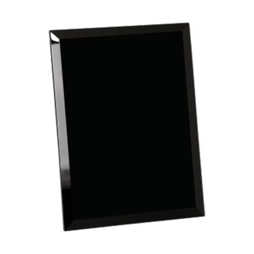 JDS GMR79BK  7" x 9" Black Glass Mirror Plaque GMR79BK   GMR79BK  7" x 9" Black Glass Mirror Plaque Thumbnail