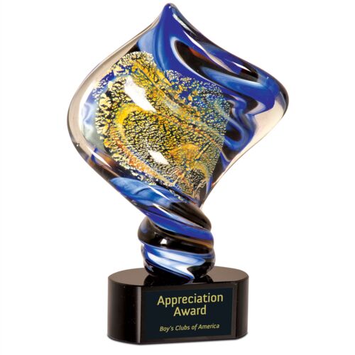 JDS AGS13-D - 11" Diamond Twist Art Glass AGS13 AGS13-D - 11" Diamond Twist Art Glass Thumbnail
