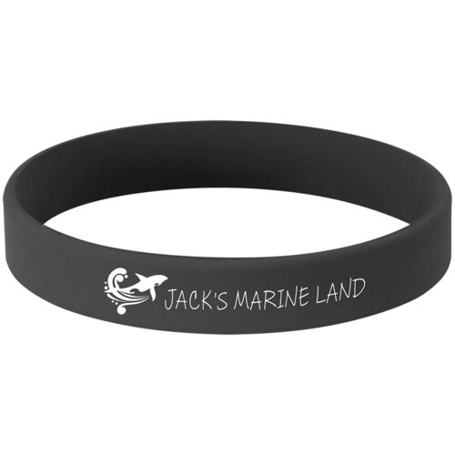 JDS SWB101 - 3 3/4" Black/White Laserable Bracelet SWB101 SWB101 - 3 3/4" Black/White Laserable Bracelet Thumbnail