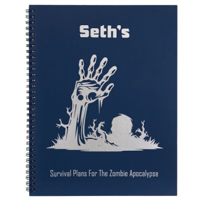  Blue Lazerburst Spiral Notebook Thumbnail