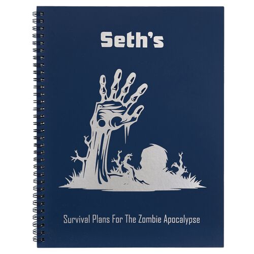  Blue Lazerburst Spiral Notebook Thumbnail