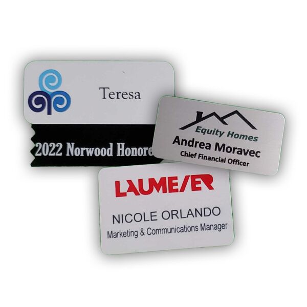 Aluminum Nametag, Full Color w/ Logo Thumbnail