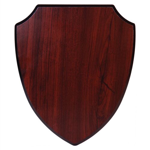 PSH10   7 1/4" x 8 3/4" Rosewood Piano Finish Shield Plaque Thumbnail