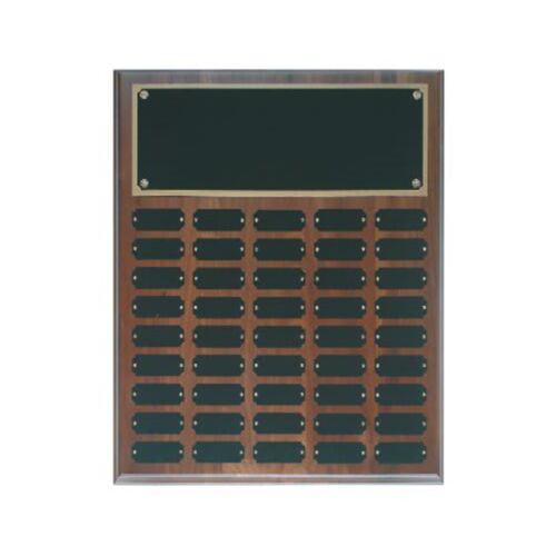JDS WPP45   Genuine Walnut Step Edge Perpetual Plaque with 45 Plates WPP45 WPP45   Genuine Walnut Step Edge Perpetual Plaque with 45 Plates Thumbnail
