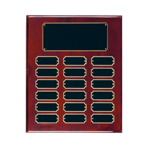RPP18  Rosewood Piano Finish Perpetual Plaque with 18 Plates Thumbnail