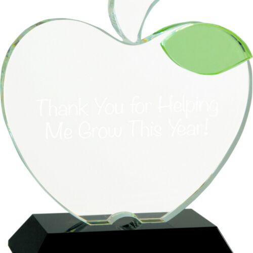 JDS CRY1493M  Crystal Apple with Black Base  CRY1493M CRY1493M  Crystal Apple with Black Base  Thumbnail