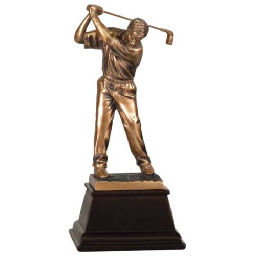 GSN04   9-1/2" Bronze Golf Swing 3 Resin Male Thumbnail
