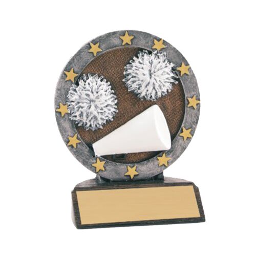 JDS R618   4-1/2" All Star Resin Cheer Trophy R618 R618   4-1/2" All Star Resin Cheer Trophy Thumbnail