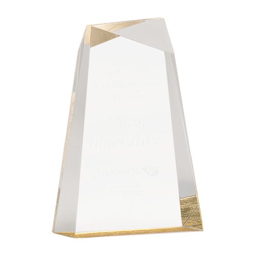 JDS AWG8GD - 8" Gold Facet Wedge Acrylic AWG8GD AWG8GD - 8" Gold Facet Wedge Acrylic Thumbnail