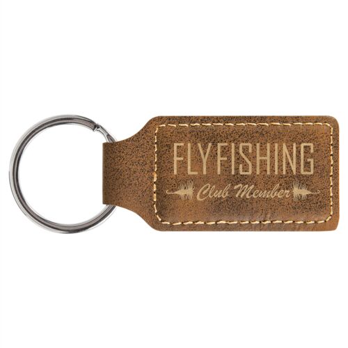 JDS GFT702 - 2 3/4" x 1 1/4" Rustic/Gold Laserable Leatherette Rectangle Keychain GFT702 GFT702 - 2 3/4" x 1 1/4" Rustic/Gold Laserable Leatherette Rectangle Keychain Thumbnail