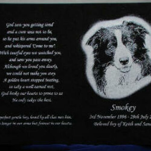 Laser Sketch G-MHS-MB-4x8x1 - 4" x 8" x 1" Memorial Head Stone, Black Granite,  G-MHS-MB-4x8x1 G-MHS-MB-4x8x1 - 4" x 8" x 1" Memorial Head Stone, Black Granite,  Thumbnail