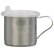 020908 - Silver plated Baby cup with sippy lid