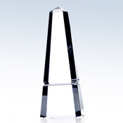 C126 - 10-1/2" x 3-3/4" x 2" Crystal Obelisk