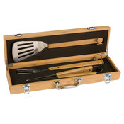BBQ02  BAMBOO BBQ GIFT SET 