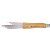 BBQ13  Stainless Steel BBQ Tongs with Bamboo Handle 