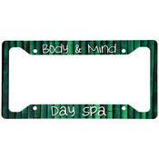 UN4566  Gloss Aluminum License Plate Frame