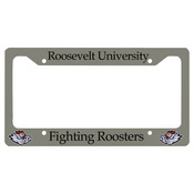 UN4567  Gloss Aluminum License Plate Frame