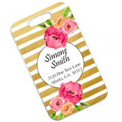UN4621  2-Sided Semi-Gloss Aluminum Rectangle Bag Tag